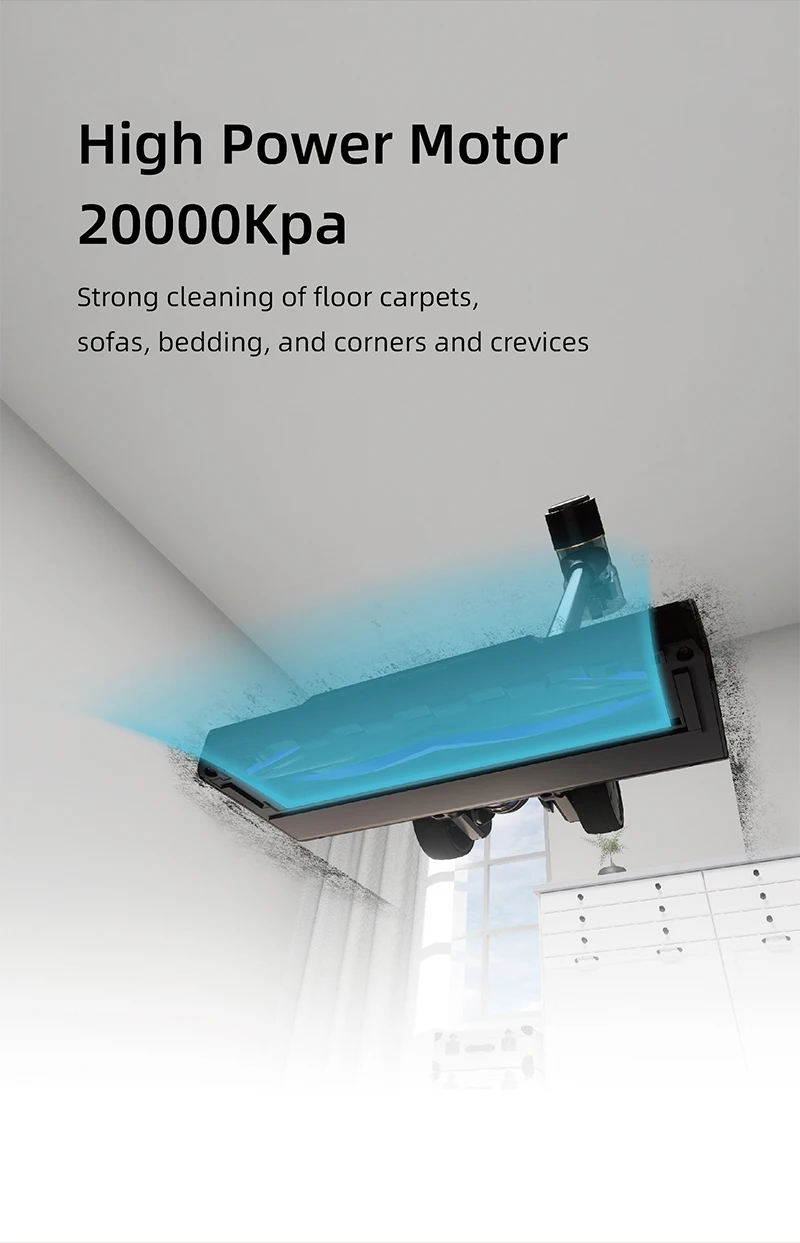 Wireless handheld Vacuum Cleaner 165W with LED display Lightweight brushless big power vacuum cleaner