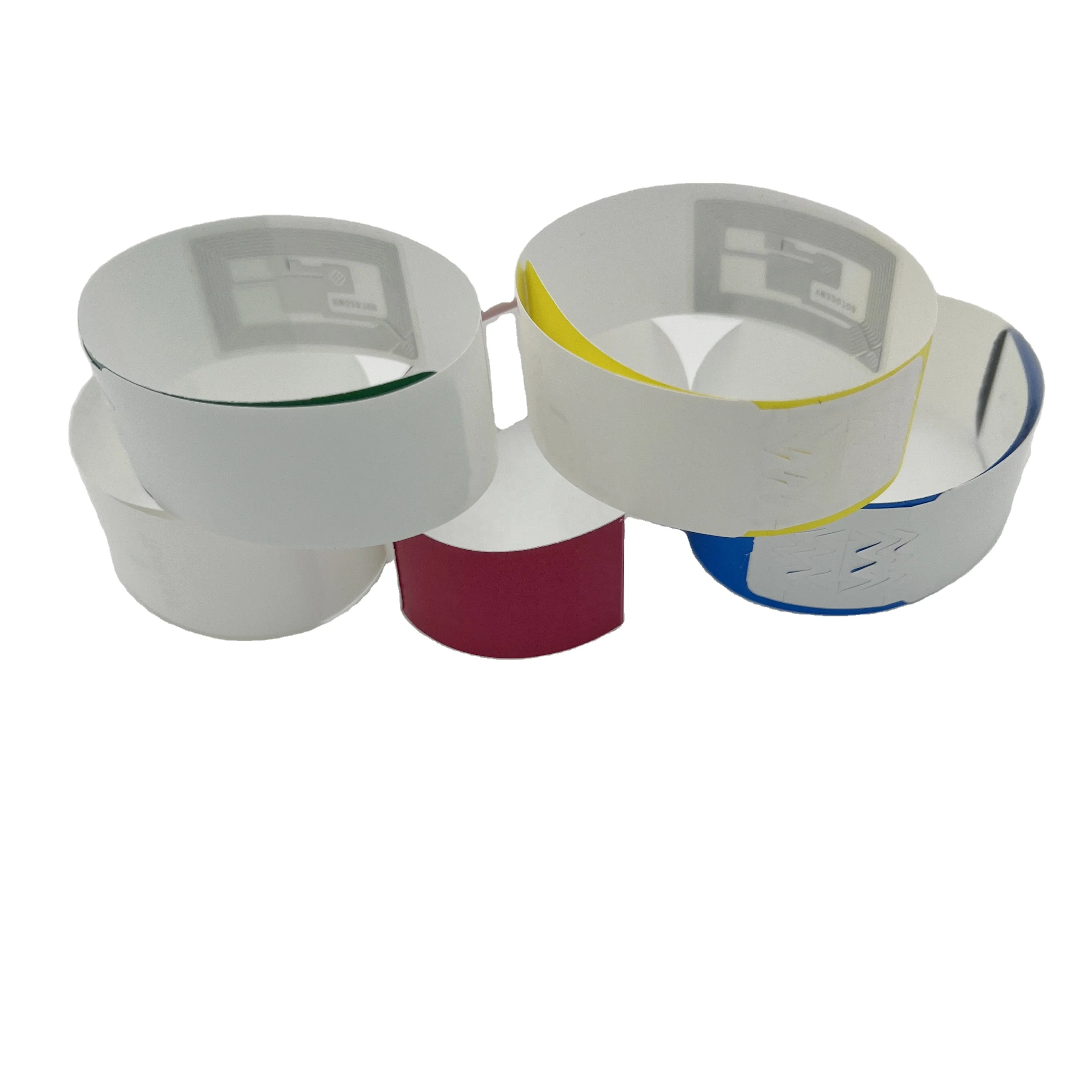 Wholesale factory cheap rfid  tyvek paper bracelet nfc for event music festival