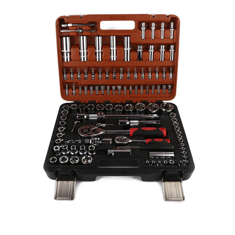 Auto repair tool socket combination auto repair 108 pieces hardware wrench socket tool set