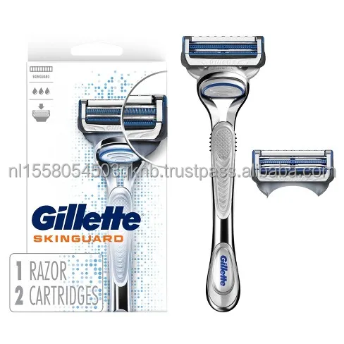 Gillette Fusion 5 and Mach 3 Razors Effective Before After Shaving Tool, Pack of 24 Razor Blade Refills with Precision Trimmer