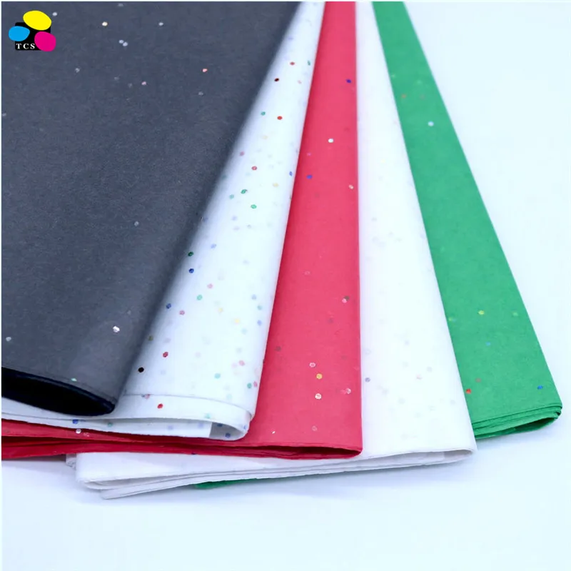 
50*66cm Flower Wrapping Paper Roll Wine Shirt Shoes Clothing Packing Gift Packaging Craft Glitter Tissue Paper 