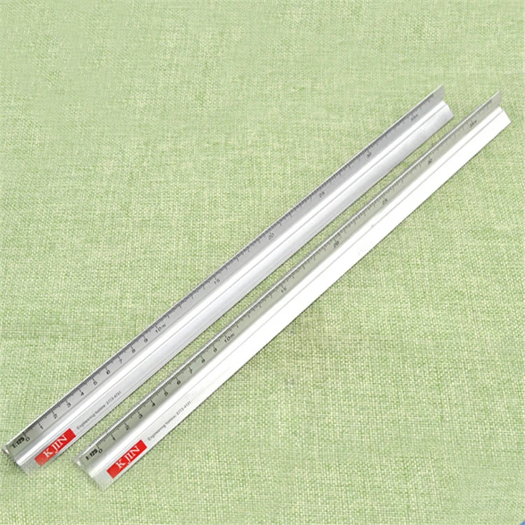30cm stainless steel scale ruler Aluminum  triangle  ruler
