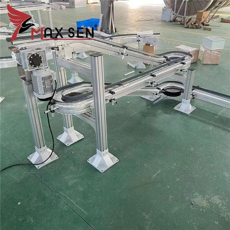 Plastic Flexible Conveyor Belt For Milk Cartons Conveying