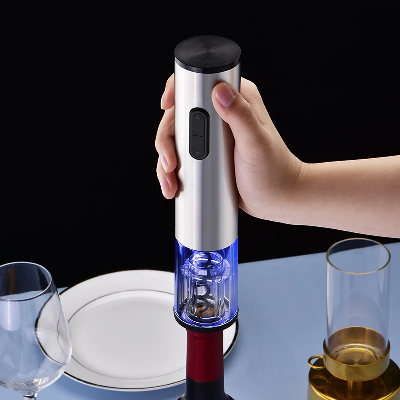 Top Supplier Corkscrew Wine Opener electric Bottle Opener with Foil Cutter