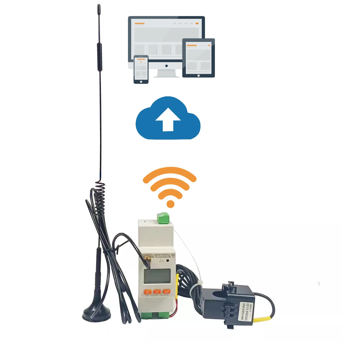 Acrel WiFi Power Meter Single Phase MQTT Protocol Monitoring Energy used in Factory Building Energy Management System