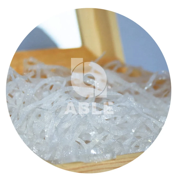 
transparent white wholesale shredded paper eco friendly shredded paper for gift boxes filling 
