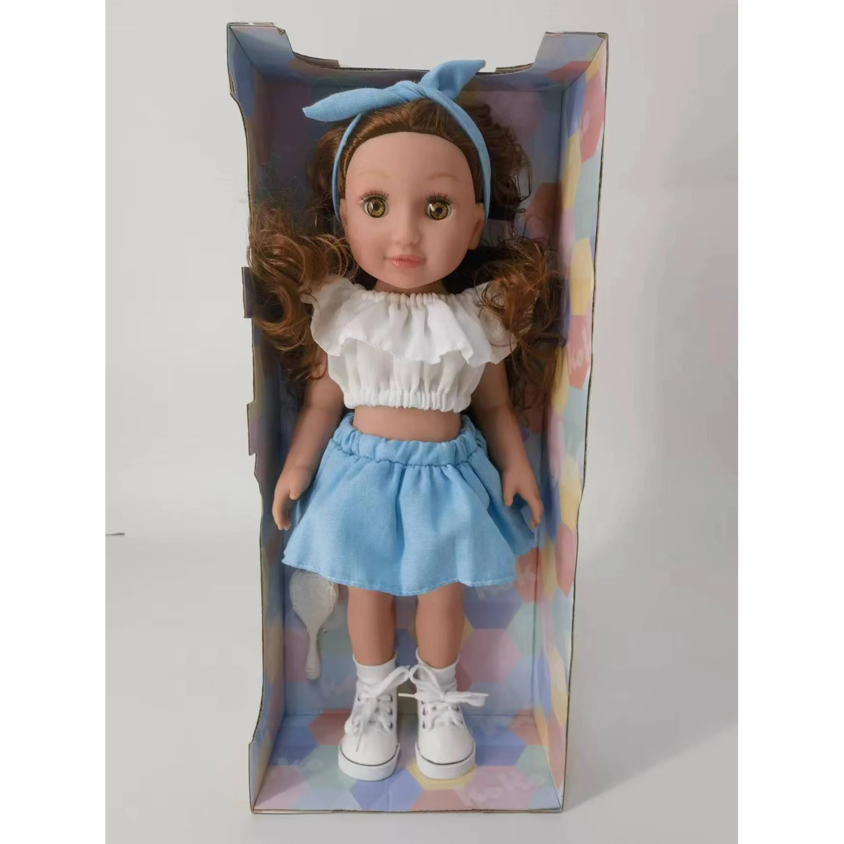 Factory customize American Girls Fashion Doll 46 cm 18 inch Vinyl Realistic Doll Newborn Full Body Princess Baby Doll