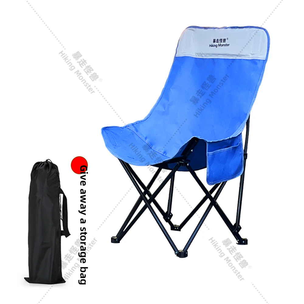 outdoor foldable chair outdoor chair folding high back camping chair with logo brown customized pattern folding camp