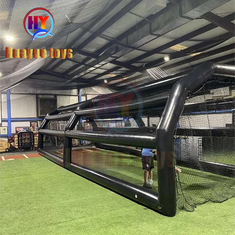 New Design Outdoor Airtight Inflatable Baseball Shooting Cage PVC Inflatable Batting Field For Sport Game