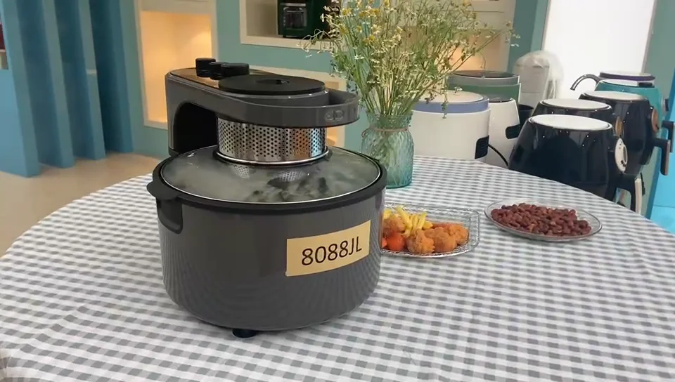 Small Kitchen Appliances 2022 multi-purpose 6.8l Black Housing Air Fryer Control Timer Breakfast Mechanical Timer Air Fryer