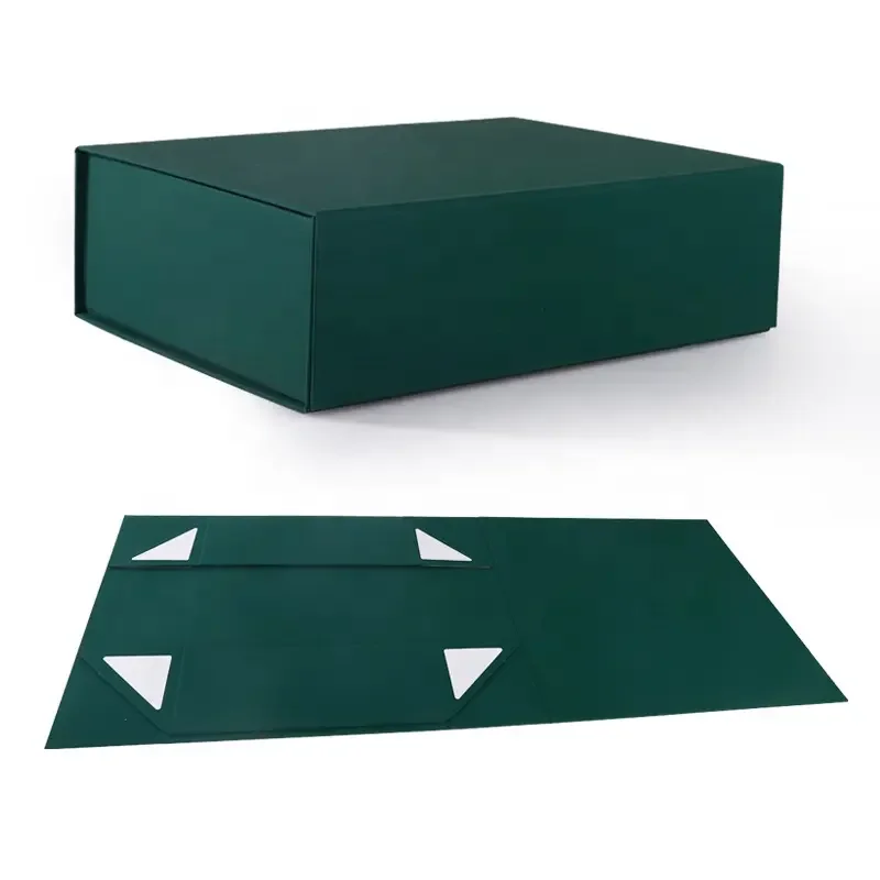 High quality Custom rigid gift box packaging collapsible luxury magnetic folding paper box