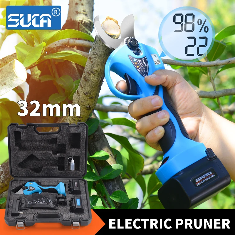 32mm 4AH electric pruning shears portable 16.8V