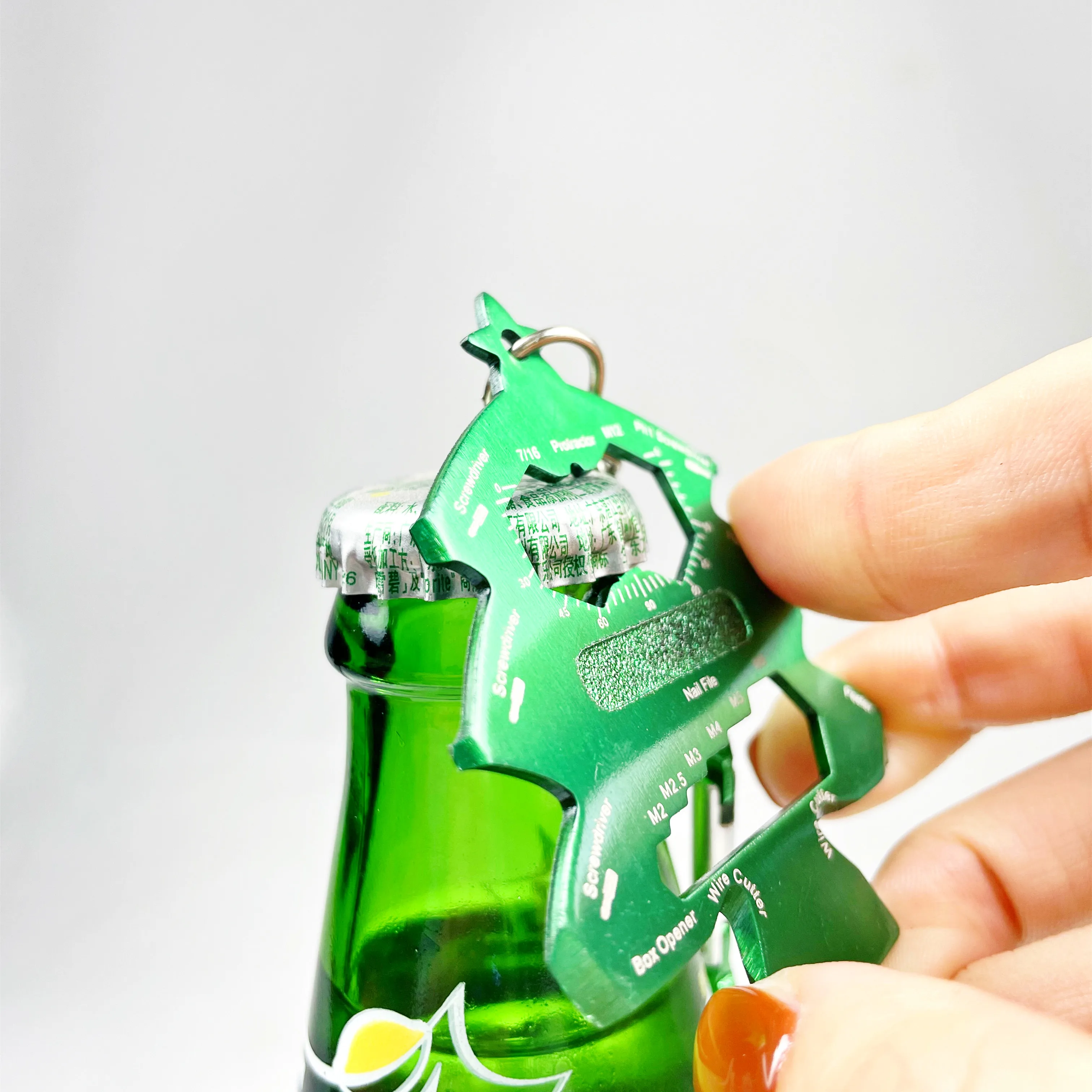 Новый дизайн, запатентованная Рождественская елка, нержавеющая сталь, многофункциональный инструмент, открывалка для бутылок