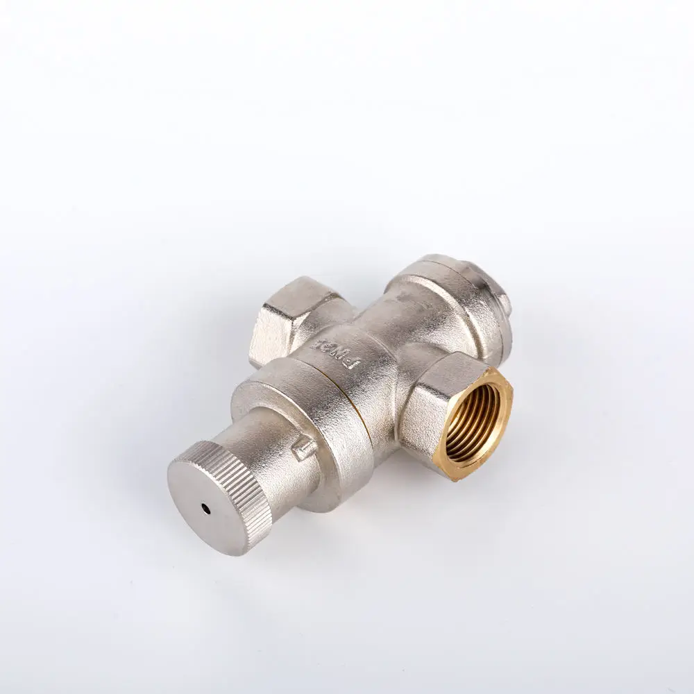 Nickel Plated Adjustable Brass Relief Control Water Pressure Reducing Valve