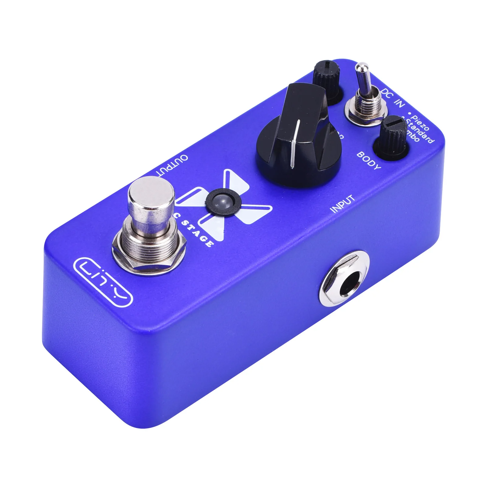 Acoustic AC Stage Acoustic Guitar Simulator Mini Pedal 3 Modes Piezo/Standard/Jumbo Sound for Electric Guitar Effect True Bypass