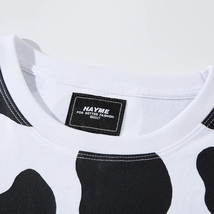 Customize t shirt short sleeves cows printer t shirts custom printing mens wholesale tshirts