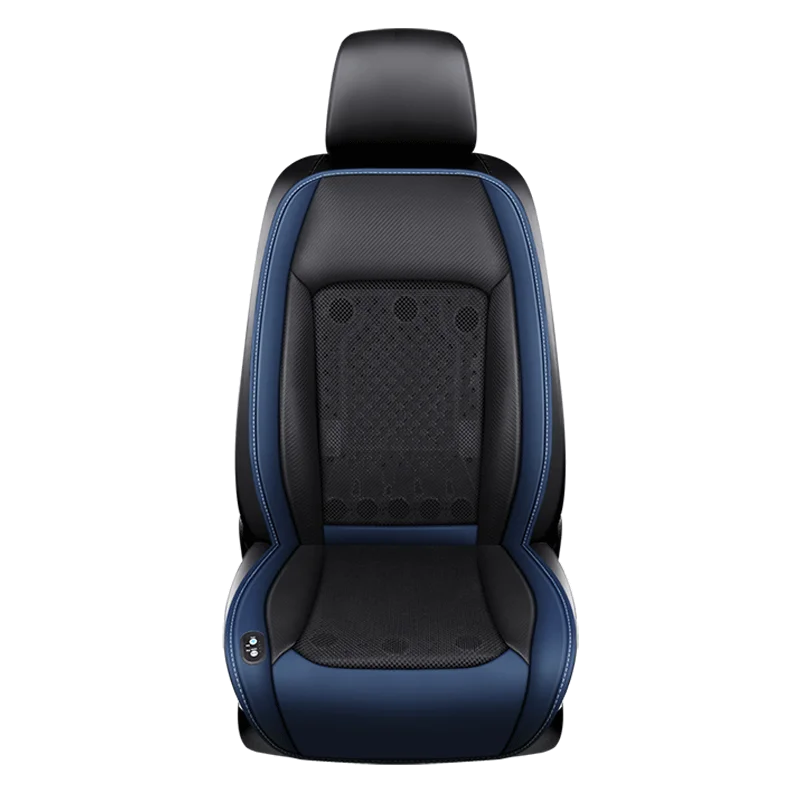 12V/24V Air Ventilated Car Seat Cushion with 12 Cooling Fans for Heat Relief