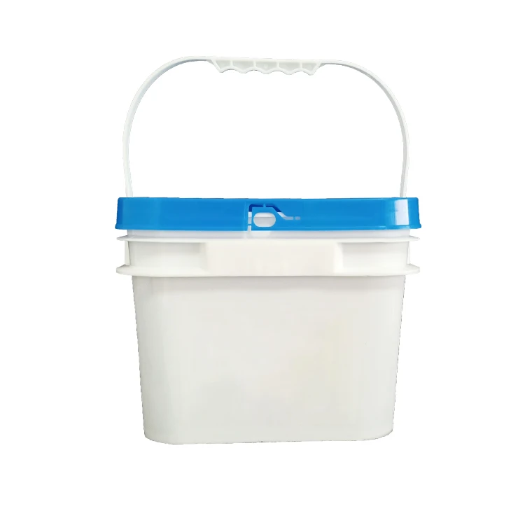 Recyclable plastic square 1l 2l 3l 5l 10l bucket with lid of laundry detergent wholesale food grade square Pail For Packaging
