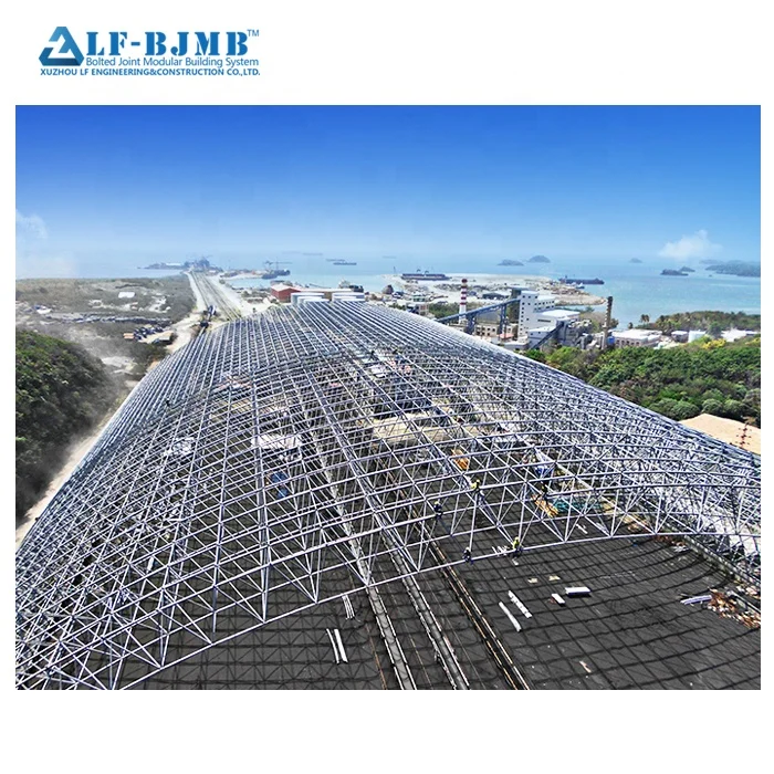 Economical long span roof swim pool steel truss design