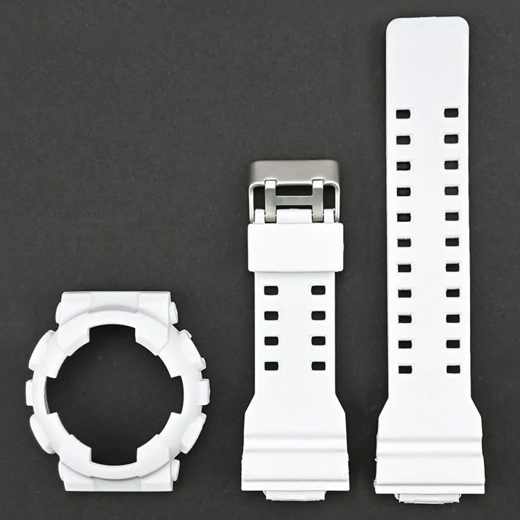 2 в 1 матовый резиновый ремешок из ТПУ для часов с корпусом Силиконовый 100 110 120 140 GLS100