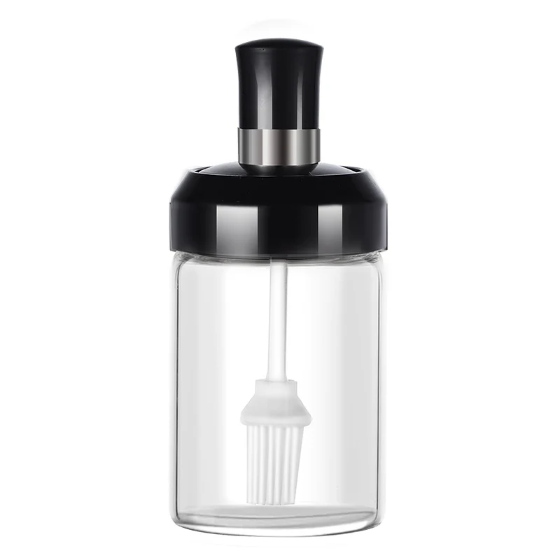 Wholesale moisture-proof and dust-proof kitchen spice jar oil brush seasoning bottle