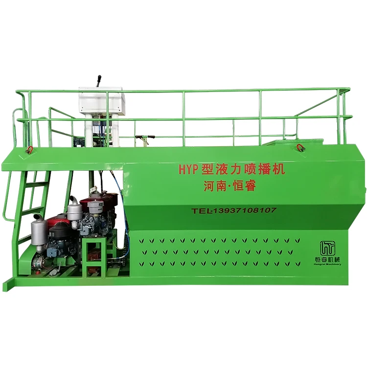Slope protection lawn hydraulic mulch seeding grass seeder hydroseeds machine