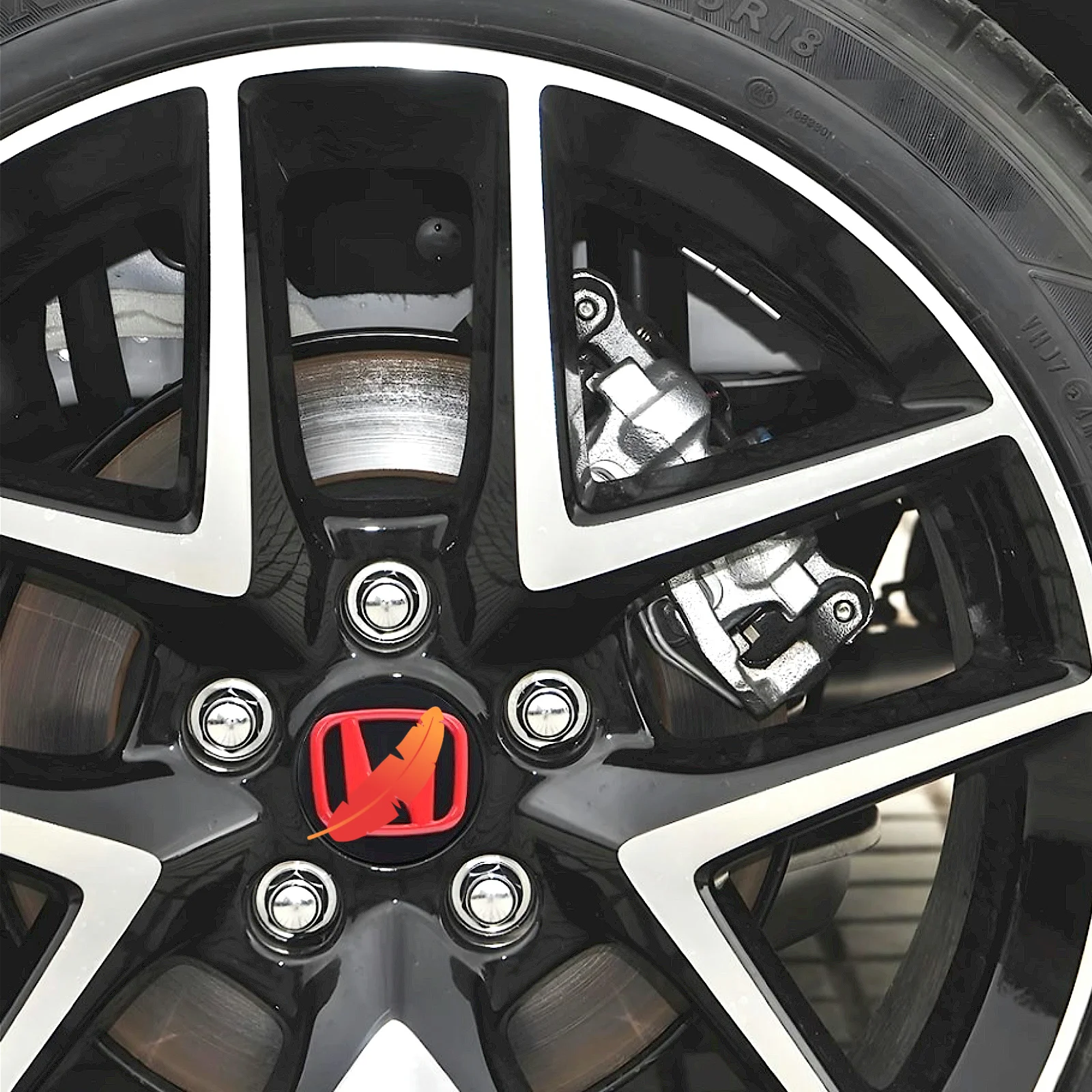 69mm ABS Auto Wheel Center Caps Hub Cover Emblem For Honda Mugen Civic City Fit VTEC Vezel CR-V Insight Bezel Spirea CRV