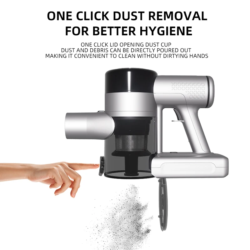 380W 28Kpa Screen Display Household Dry Type Cyclone Handheld Wireless Stick Vacuum Clenaer Cordless