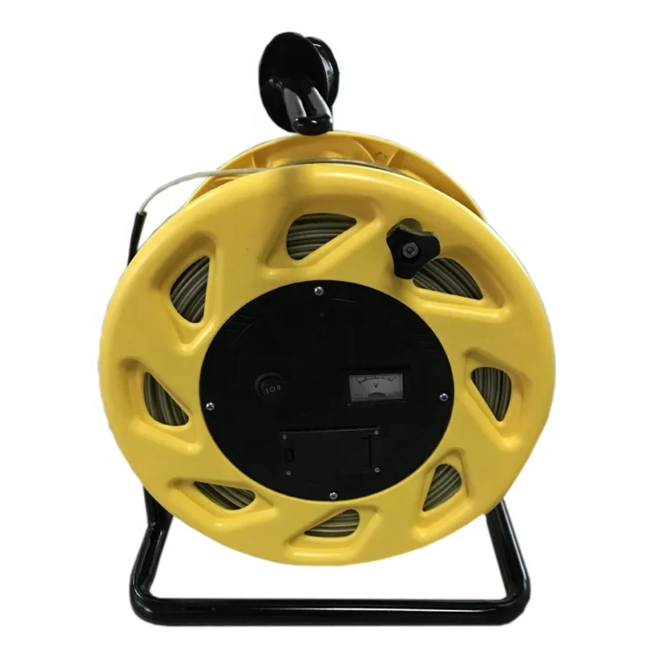 Tank level gauge tester water detection unit and tape measure 30-500m water well water level gauge steel ruler cable