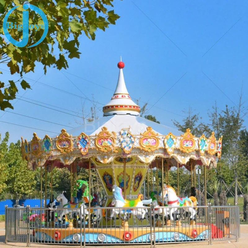 mini fairground ride 12 seat carousel