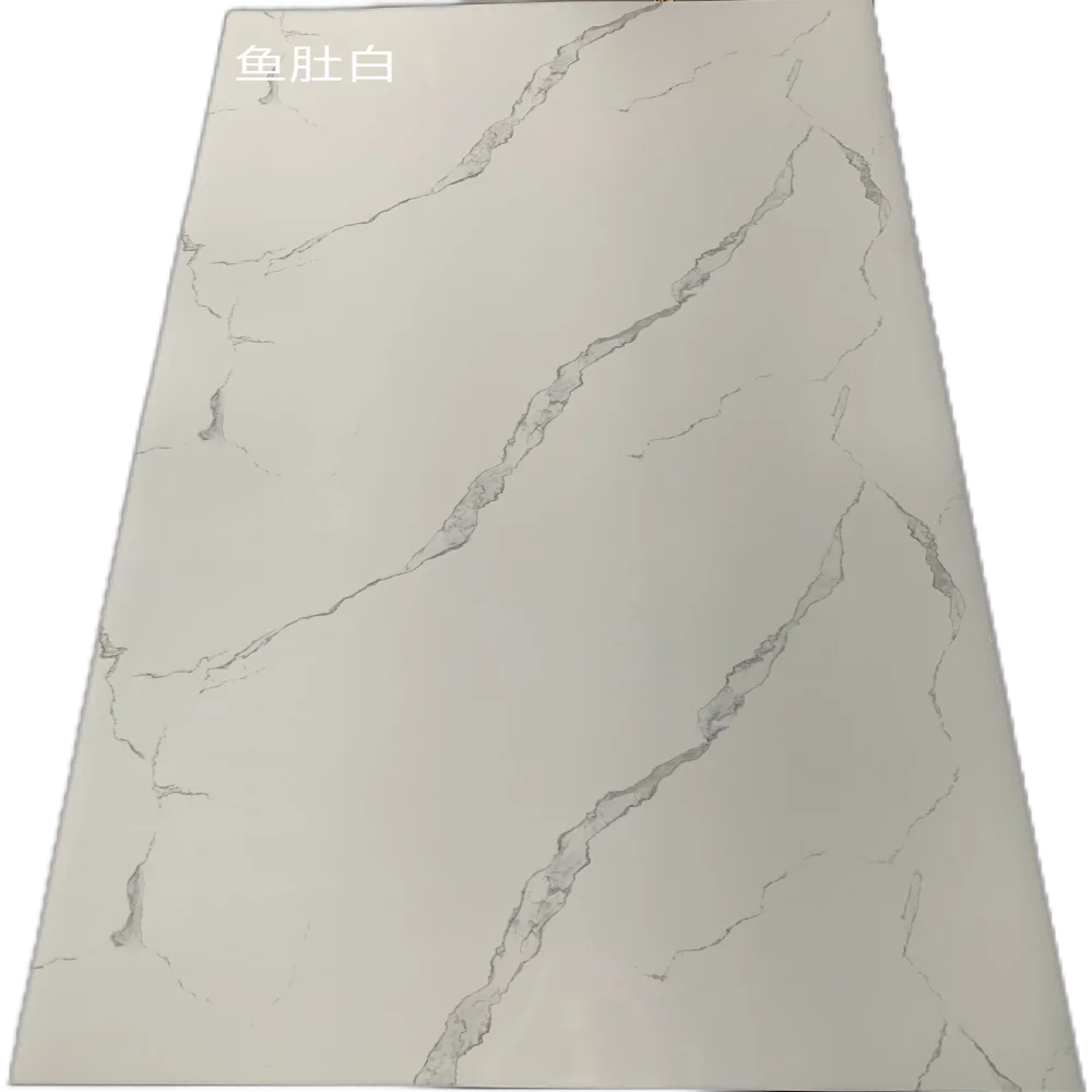 PET high gloss marble patterned background wall protection board decorative panel