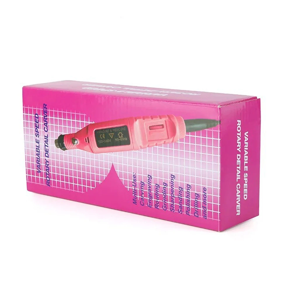File Kit Electric Manicure Pedicure Acrylic Portable Salon Machine pen shape nail drill