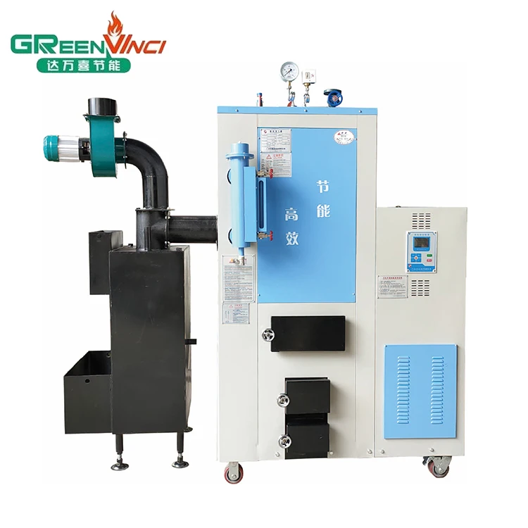 Greenvinci High Efficiency energy saving 500kg-1t food cooking and drying vertical biomass wood pellet steam generator