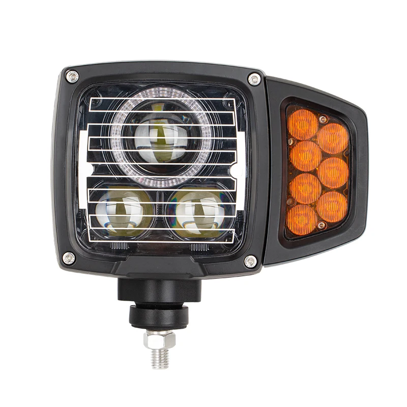 9inch LED Heated Snow Plow Headlights IP68 Heated LED Anti Freeze LED Combination Headlight