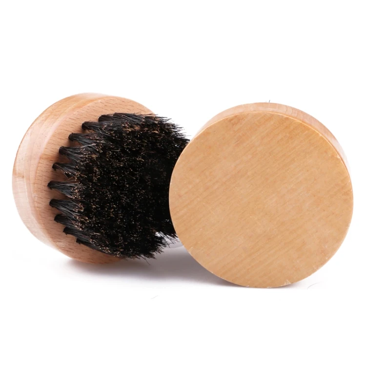 wholesale custom logo wooden 100% boar bristle hard wave crown hair brush curved for mens