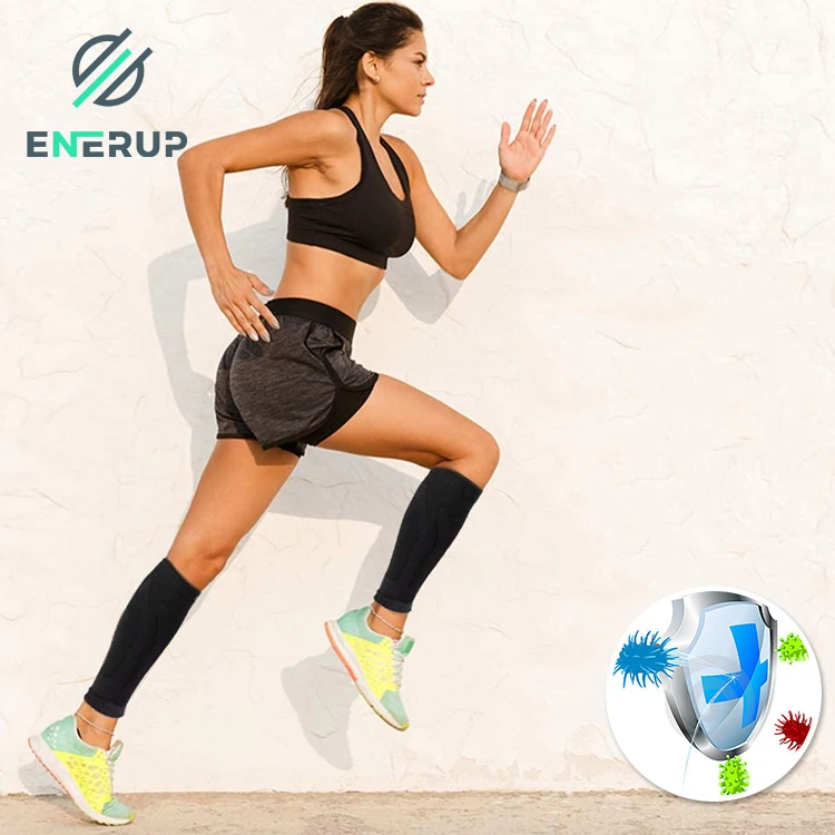 Enerup OEM/ODM медные оздоровительные рукава Спортивные Компрессионные икры бандаж поддержка
