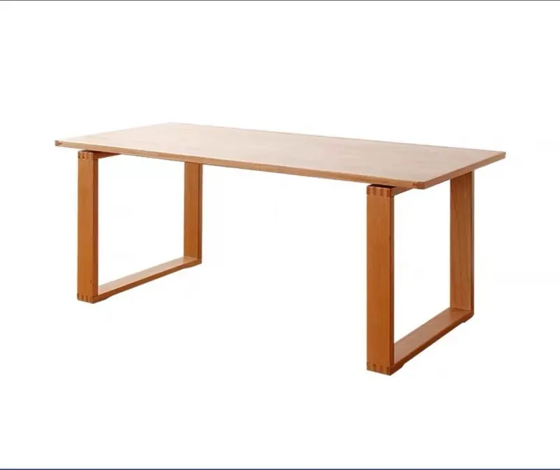 Factory Custom Made Luxury Nordic Home Restaurant Rectangular Wood Dining Table 6 chairs Set Tables and Chairs for Resteurant