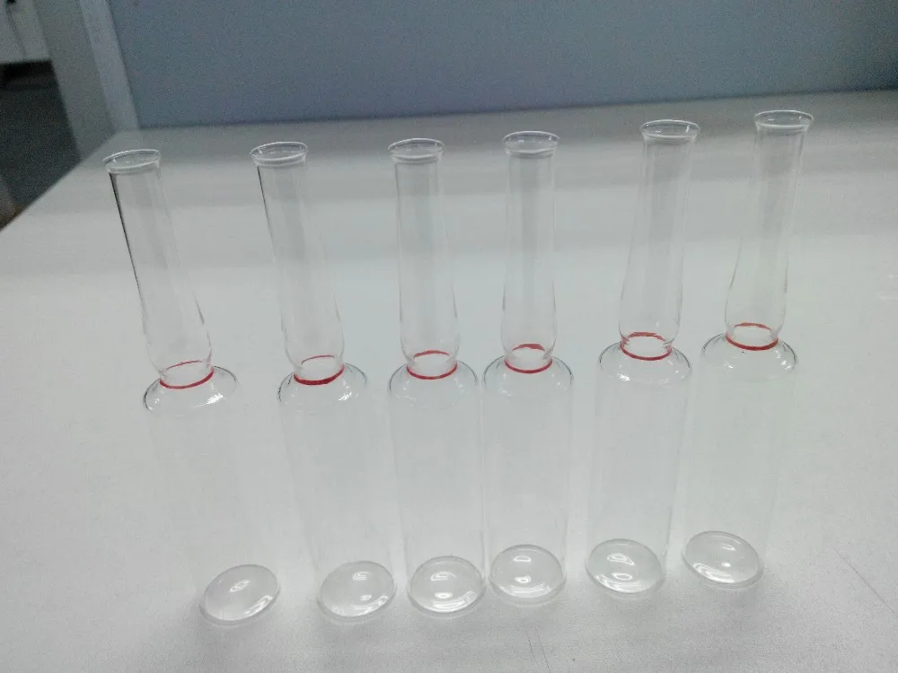 Transparent Double Sealed Neutral Point Glass Ampoule bottle for injection