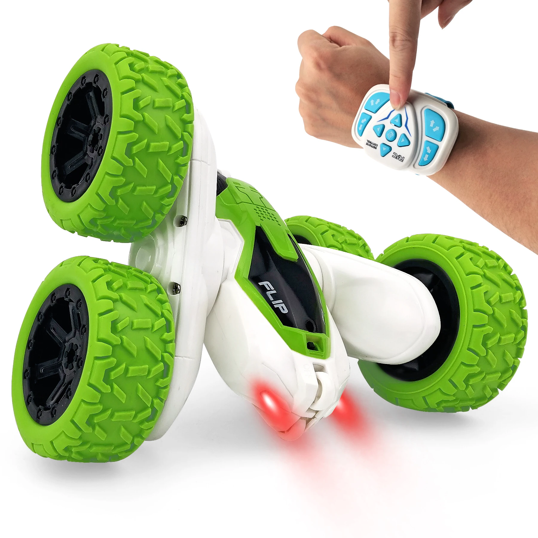  Amazon Hot Sale 2.4GHz Gesture Control Car Double Sided Twist 360 Degree RC Stunt with Light flip