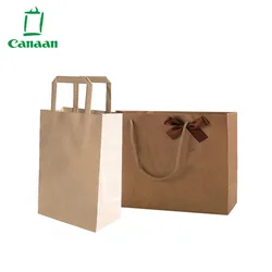 Custom Embossing Luxury Printed Craft Bags Craft Paper Gift Packaging Bags