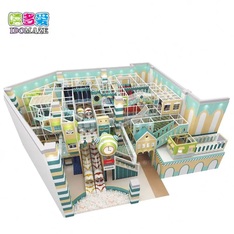 
OEM Custom Design Large Indoor Playground Park City For Teens And Kids 