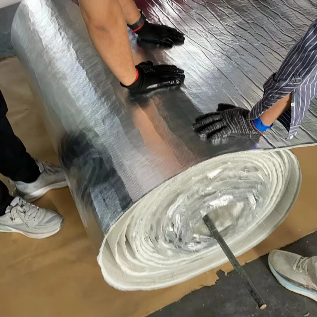 Aerogel Insulation Blanket with single side aluminium fiberglass cloth 10x25000x1500mm