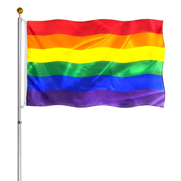 Durable Double Sided Printing High Quality Flag Banners Gay Pride Apparel Rinbow Flags 3x5