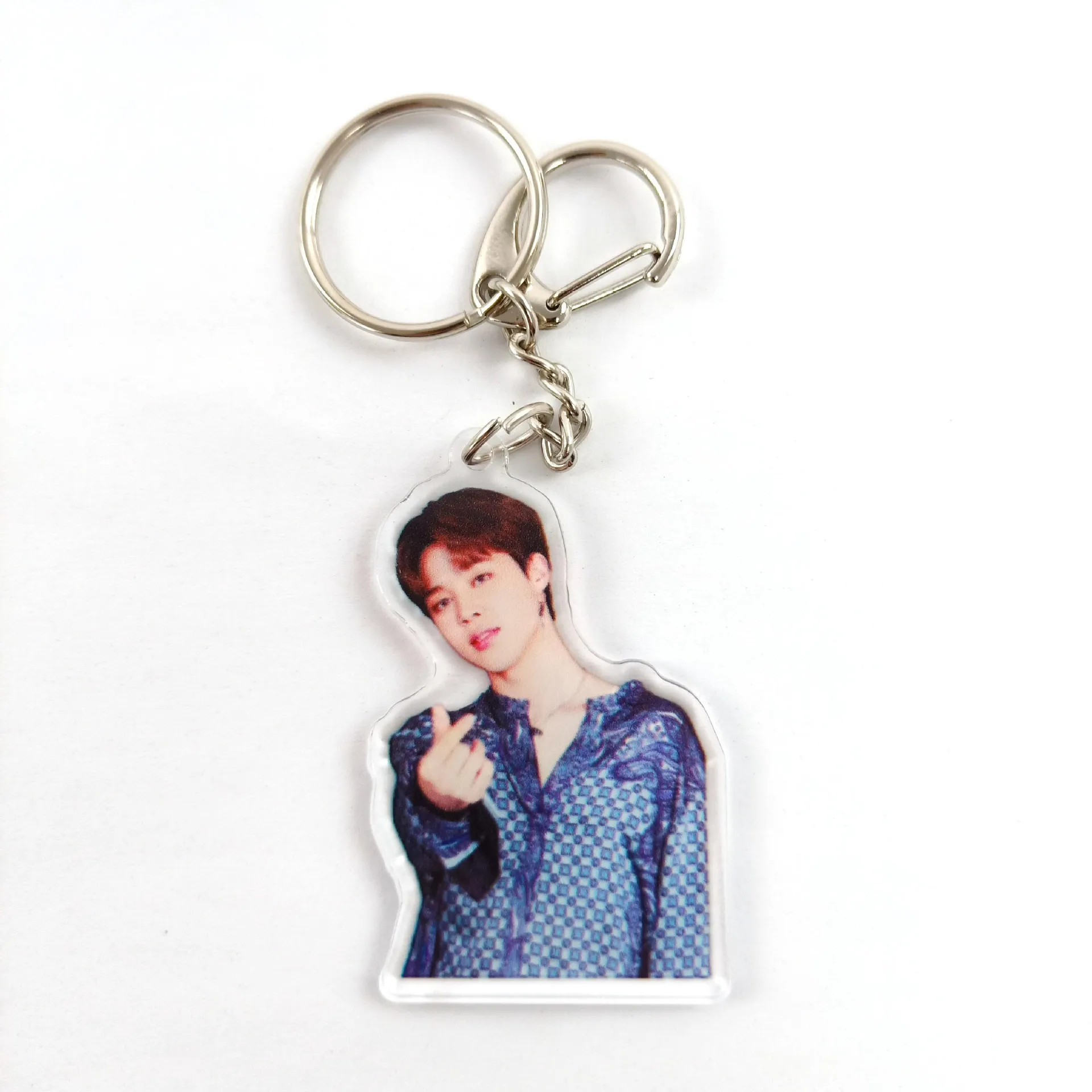 Wholesale Custom Printed Kpop Transparent Charm Acrylic Keychain
