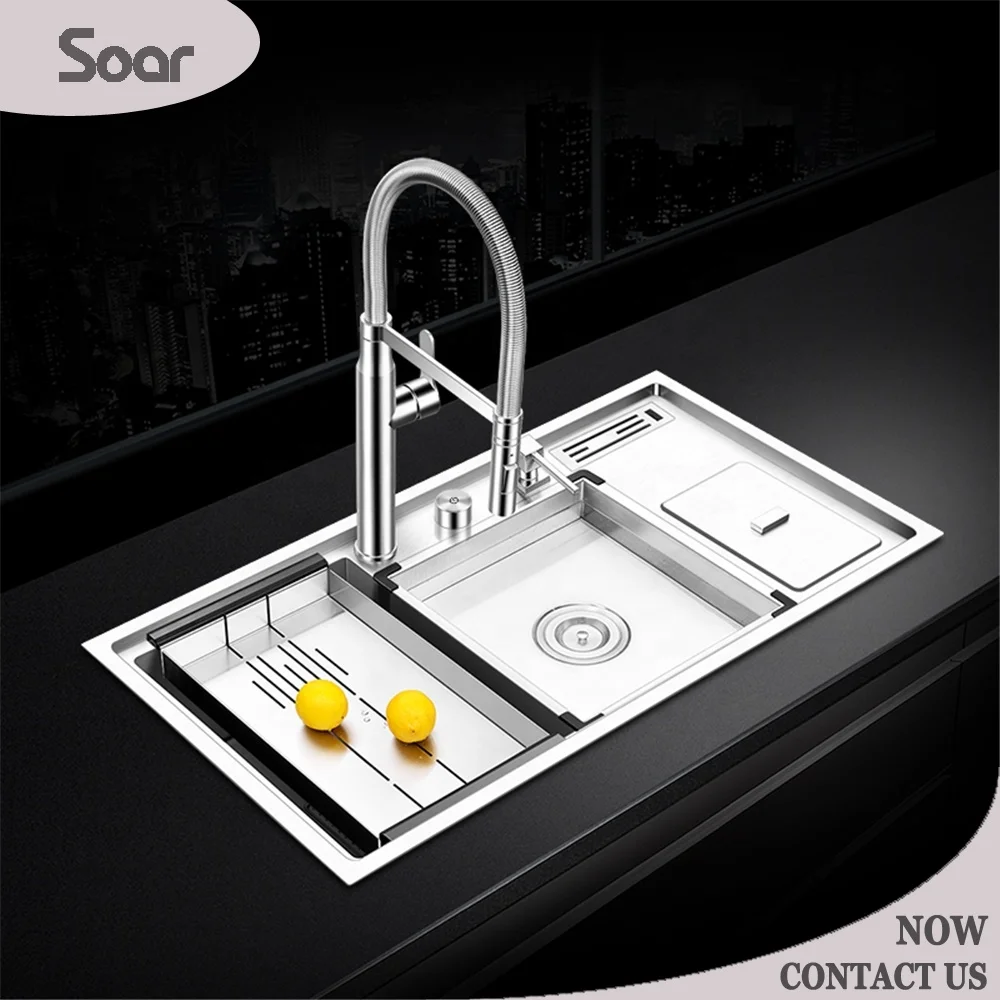 Матовый золотой одинарный чаша из нержавеющей стали кухонная раковина капля в аппаратные средства Малый размер подкрепление