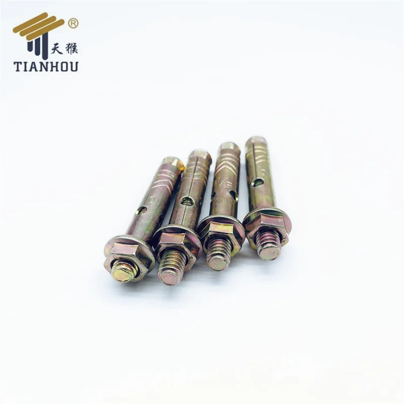 High quality yellow zinc coating carbon steel dyna bolt sleeve anchor
