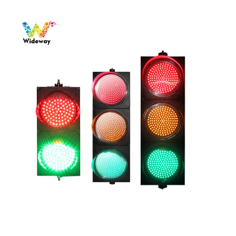 Factory Price Road Safety system solution 100mm 125mm 200mm 300mm 400mm Red Yellow Green 12v Led Traffic Signal Light For Sale