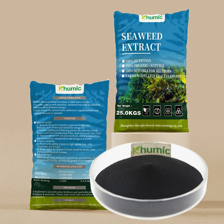 Plant root growth biostimulants 15% NPK fertilizer ascophyllum nodosum seaweed extract powder