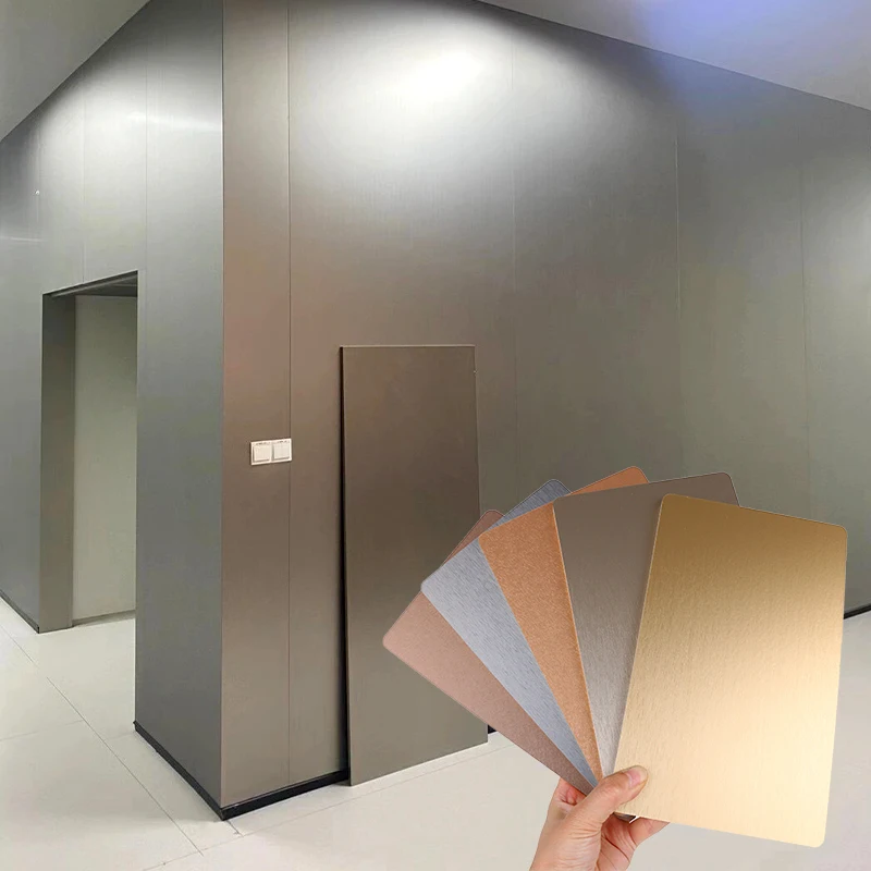 Factory bamboo charcoal metal finish wooden veneer wpc wall panel bamboo wood fiber interior decorative board