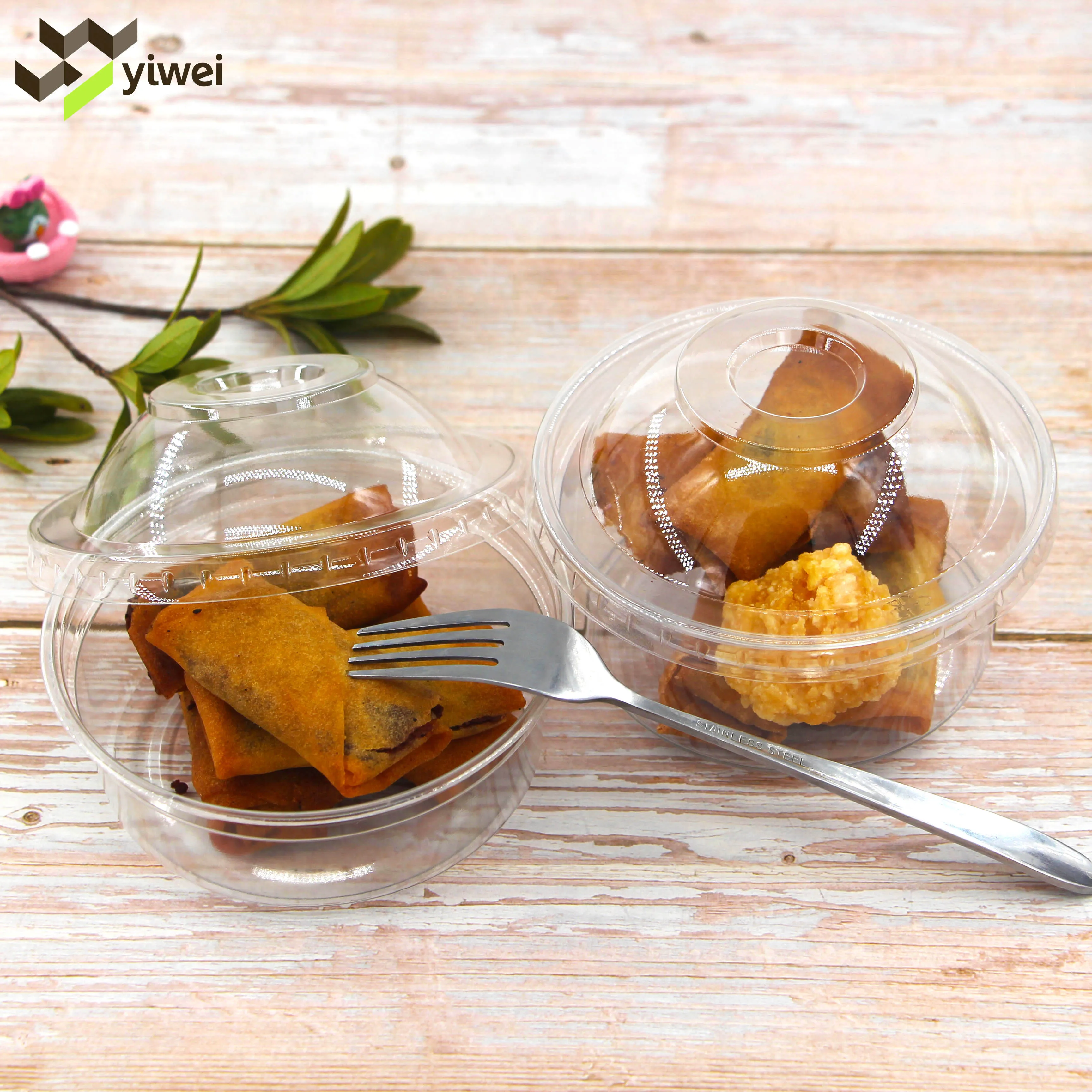 Customizable 8oz 16oz disposable Plastic  Food Storage Container Deli Container plastic cups With Lids